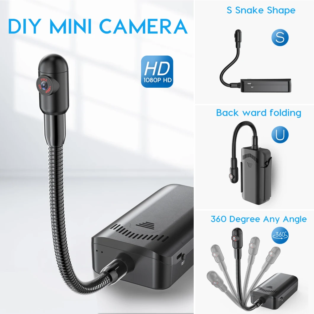 Wireless 4K DIY Mini Camera Remote Monitoring Motion Detection DV